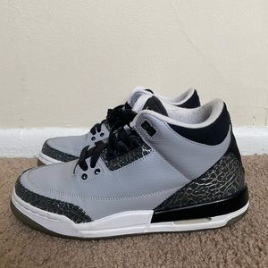 Jordan 3 Wolf Grey - Big Kids